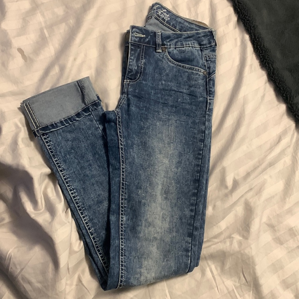 Acid Wash Skinny Jean, size 25